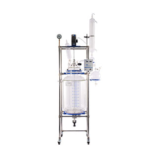 Jacketed glass reactor