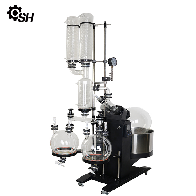 Automatic Rotary Evaporator Dual Condensers Dual Receiving Flasks