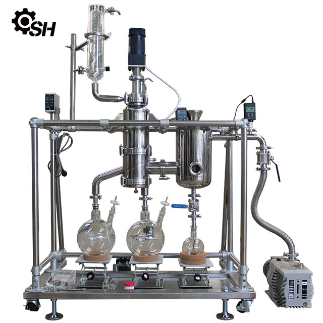 Stainless steel molecular distillation device